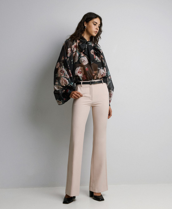 Vanilla παντελόνι ψηλόμεσο καμπάνα ACCP023S