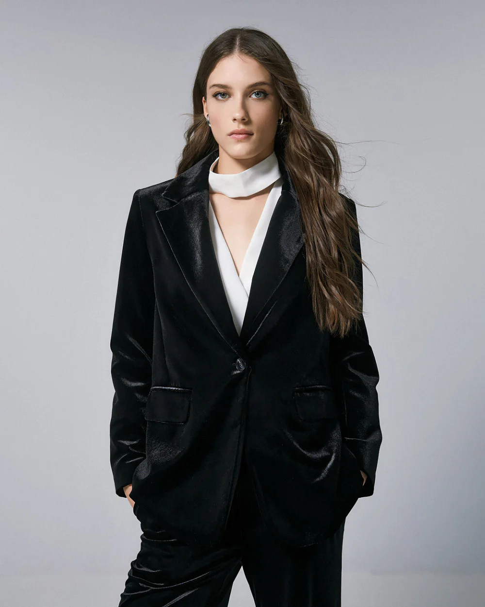 Σακάκι μαυρο βελούδινοACCBLA004S/M