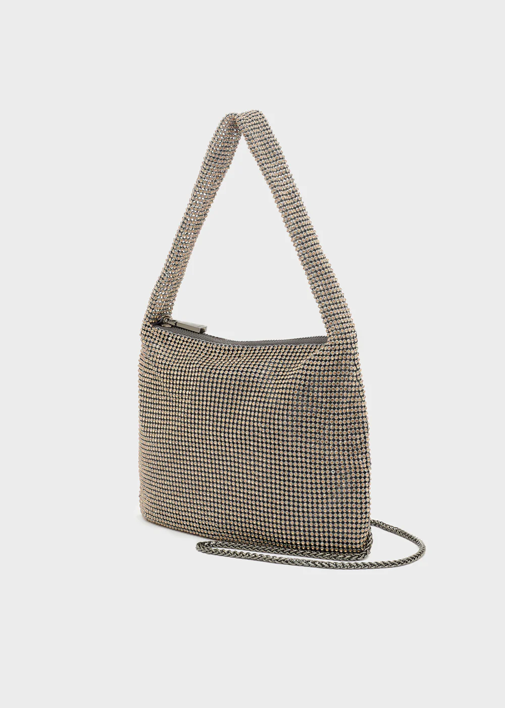 JACKIE SHOULDER BAG WITH MESH STONES NB028