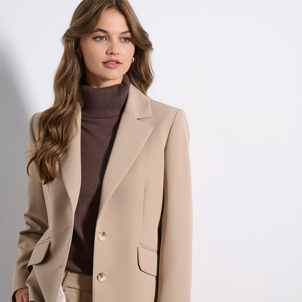 Μπεζ σακάκι MATBL005S