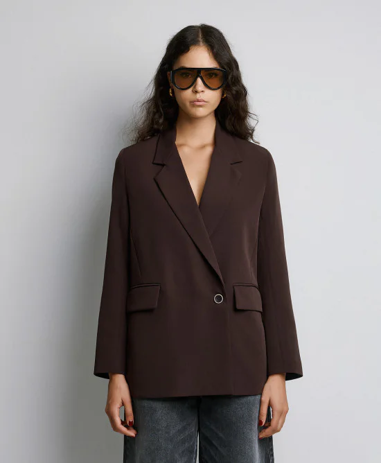 Καφέ Σακάκι oversized ACCBLOO9XS