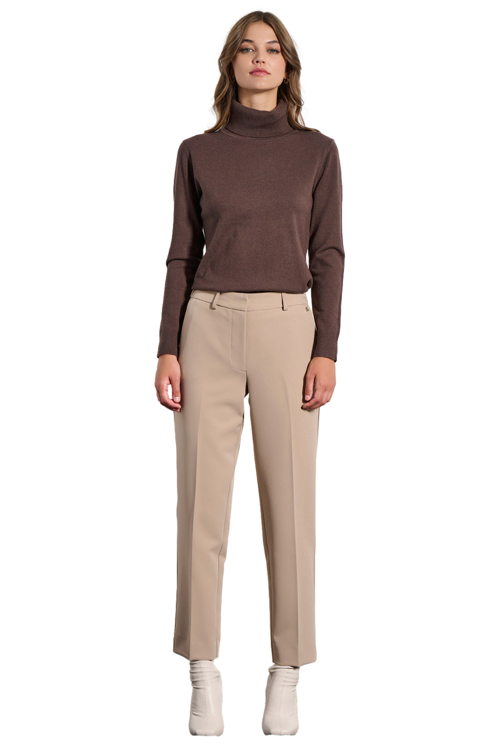 Μπεζ παντελόνι MATP004S