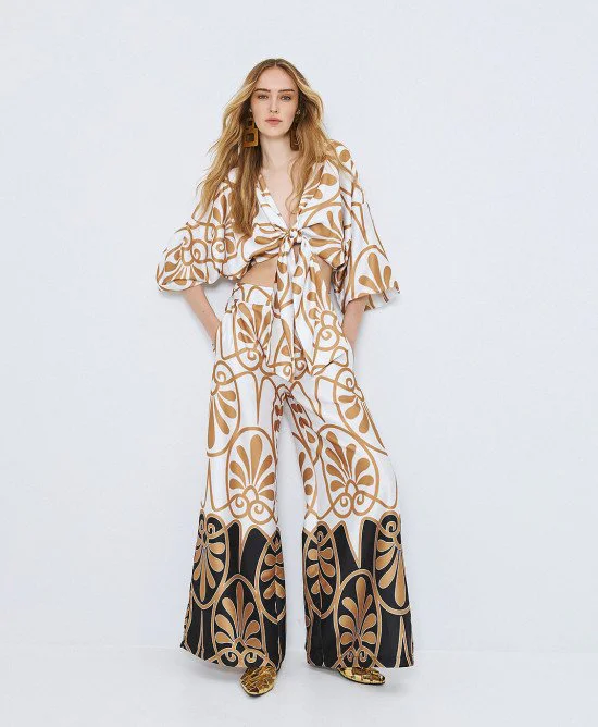 Πολυμορφική μπλούζα δετή εμπριμέ ACCT008S/M