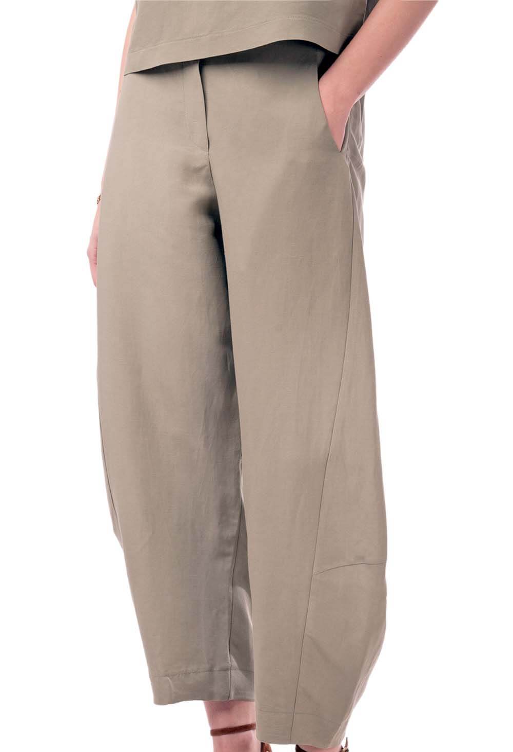 Mπεζ slouchy παντελόνι MOUTP006S