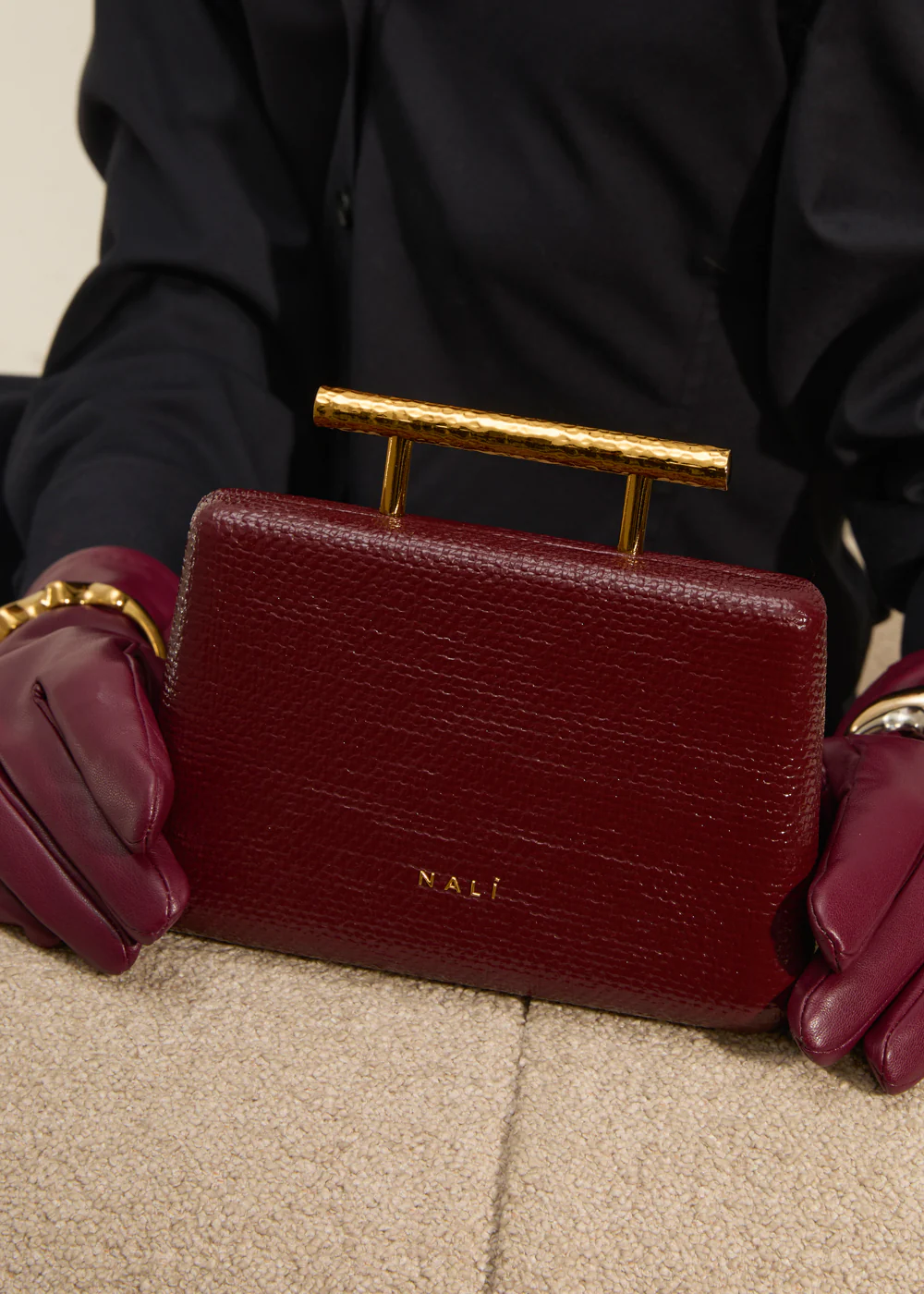 ΤΣΑΝΤΑΚΙ CLUTCH BORDEAUX NB001